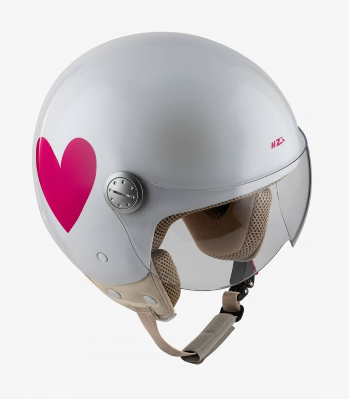 Casco Jet NZI Pasarela Corazón Ágatha Ruiz de La Prada Rosa