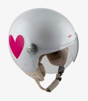 Casco Jet NZI Pasarela Corazón Ágatha Ruiz de La Prada Rosa