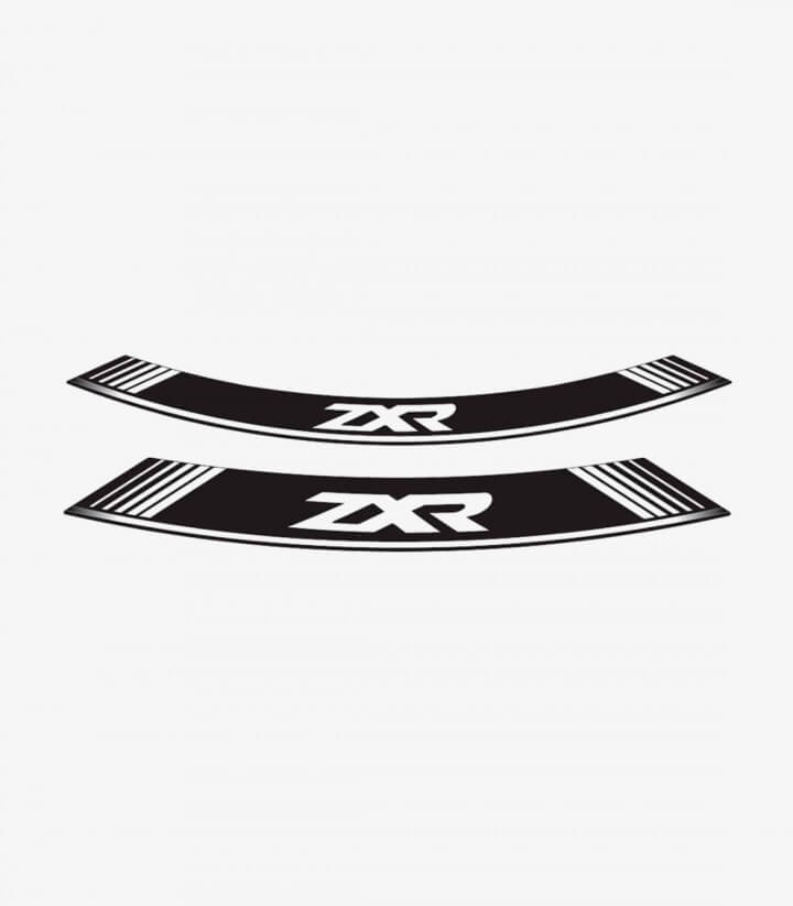Spezielle Felgenrandaufkleber Kawasaki ZXR Puig 9292B Weiß