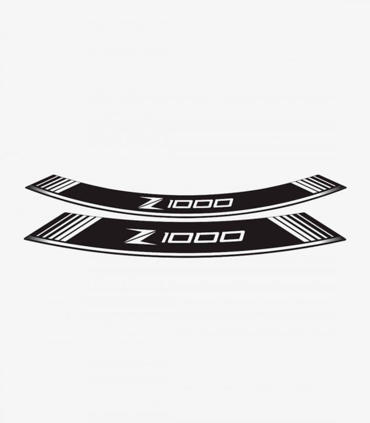 Tiras de llantas Kawasaki Z1000 especiales de Puig color Blanco