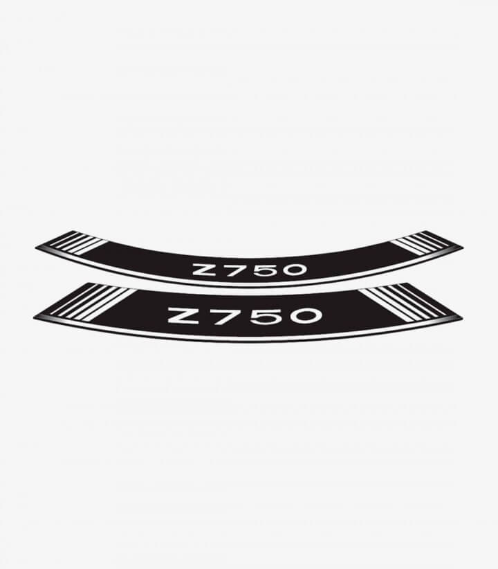Tiras de llantas Kawasaki Z750 especiales de Puig color Blanco