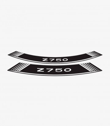 Tiras de llantas Kawasaki Z750 especiales 5545B color Blanco de Puig