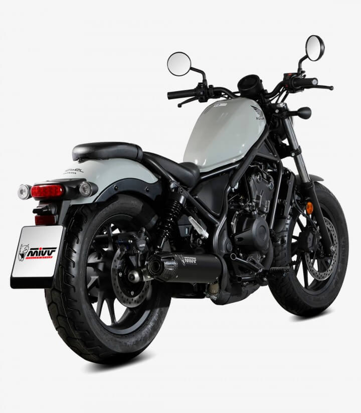 MIVV HR-1 Auspuff Schwarz für Honda CMX 500 Rebel (22-24) H.091.LH1BG