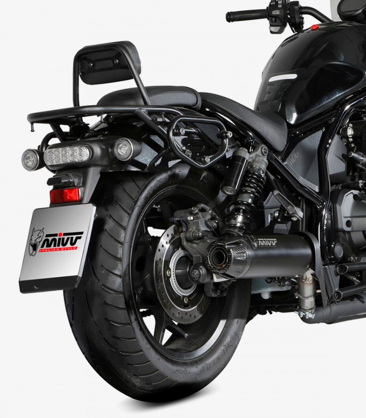 Escape MIVV HR-1 Negro para Honda CMX 1100 Rebel (22-25) H.092.LH1BG