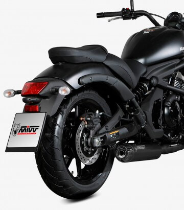 MIVV HR-1 Auspuff Schwarz für Kawasaki Vulcan S (17-23), Vulcan 900 Classic (17-23) K.060.SH1BGN