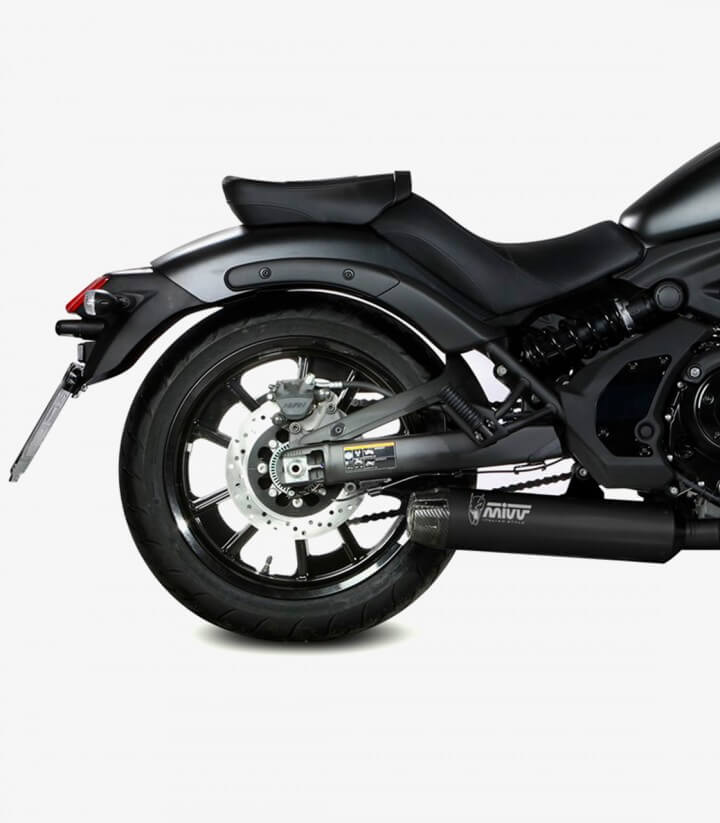 MIVV HR-1 Auspuff Schwarz für Kawasaki Vulcan S (17-23), Vulcan 900 Classic (17-23) K.060.SH1BGN