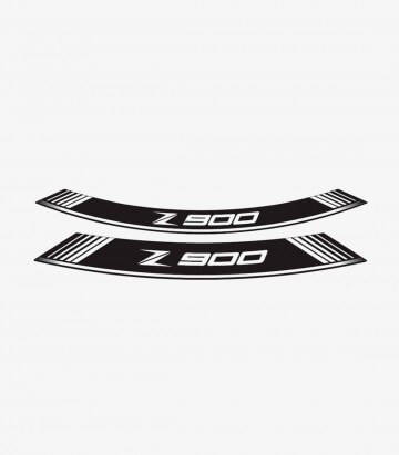 White Kawasaki Z900 special rim tapes 9291B by Puig