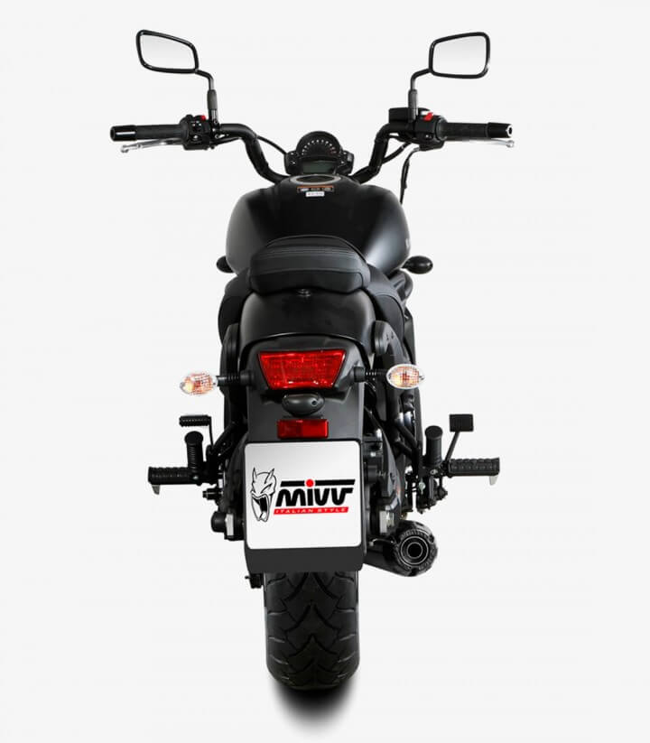 MIVV HR-1 Auspuff Schwarz für Kawasaki Vulcan S (17-23), Vulcan 900 Classic (17-23) K.060.SH1BGN