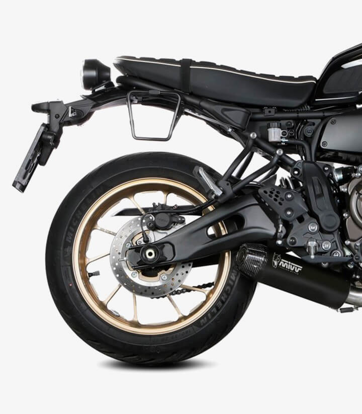 MIVV HR-1 Auspuff Schwarz für Yamaha XSR 700 (21-24) Y.077.LH1BG