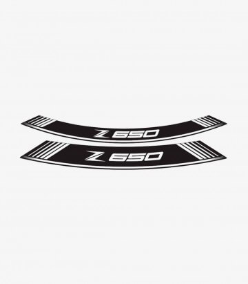 Tiras de llantas Kawasaki Z650 especiales de Puig color Blanco