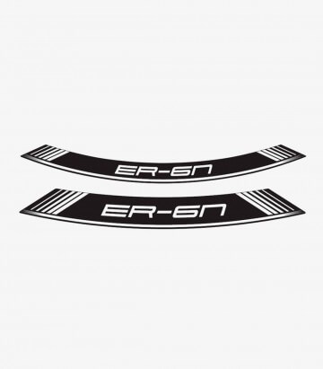 Tiras de llantas Kawasaki ER-6N especiales de Puig color Blanco