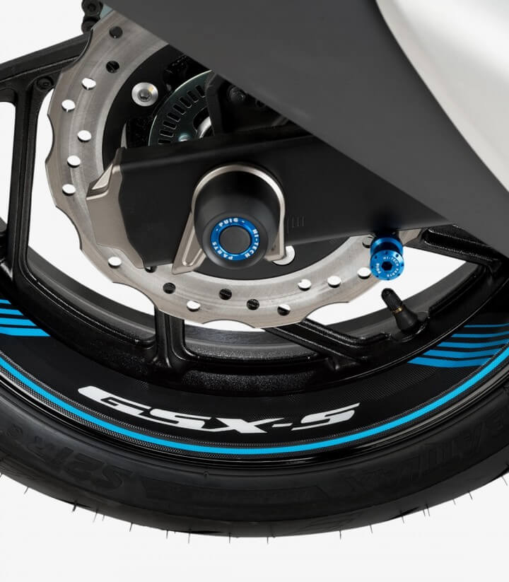 Spezielle Felgenrandaufkleber Suzuki GSX-S Puig 9442A Blau