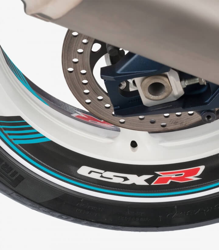 Spezielle Felgenrandaufkleber Suzuki GSX R Puig 5525A Blau