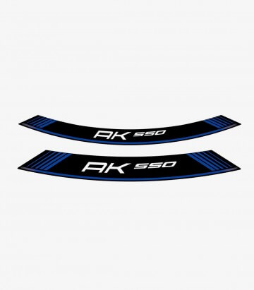 Tiras de llantas Kymco AK 550 especiales de Puig color Azul