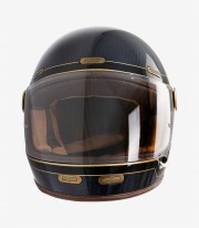 Full-Face Helmet By City Roadster III Golden Blue Carbon