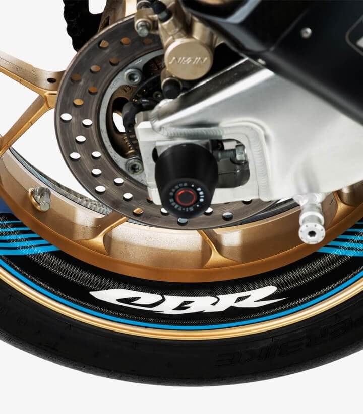 Honda CBR Yellow special rim tapes by Puig