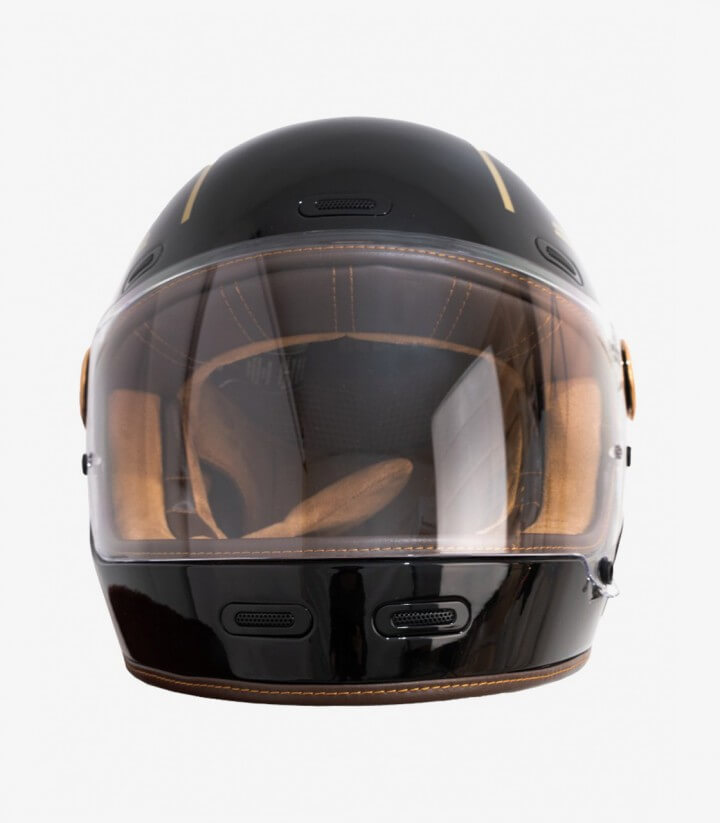Casco Integral By City Roadster III Negro Dorado