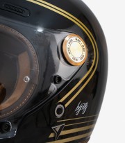 Full-Face Helmet By City Roadster III Gold Black