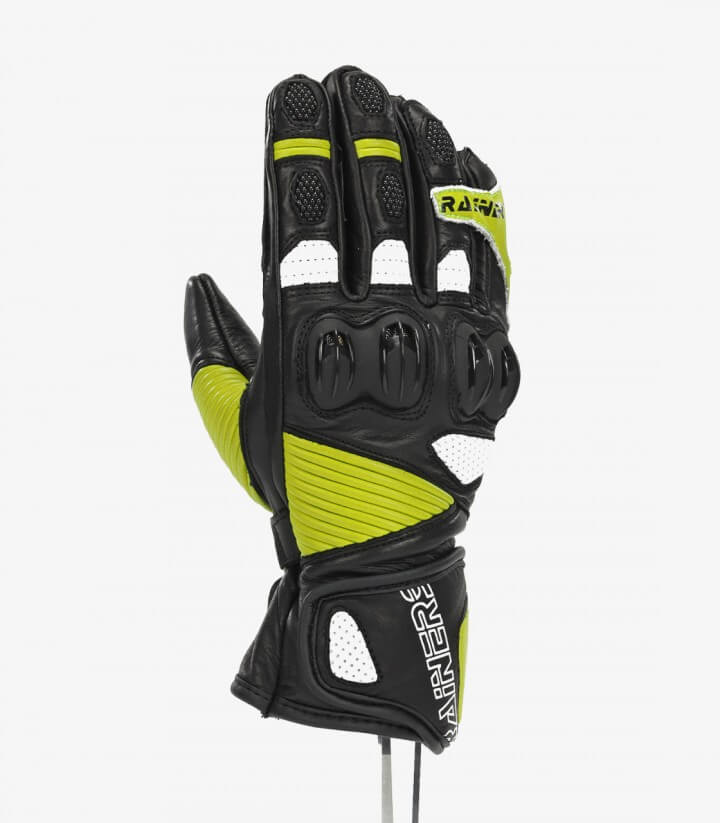 Rainers Kinder-Racing-Handschuhe Game Racing Schwarz und Neon