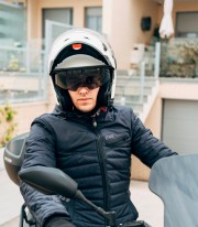 By City 90 Degrees Full-Face Helmet Pearl White