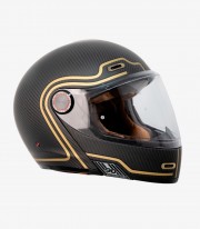By City 90 Degrees Full-Face Helmet Gold Carbon