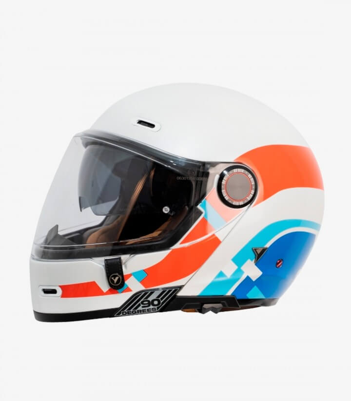 Casco Integral By City 90 Degrees Maniac Blanco