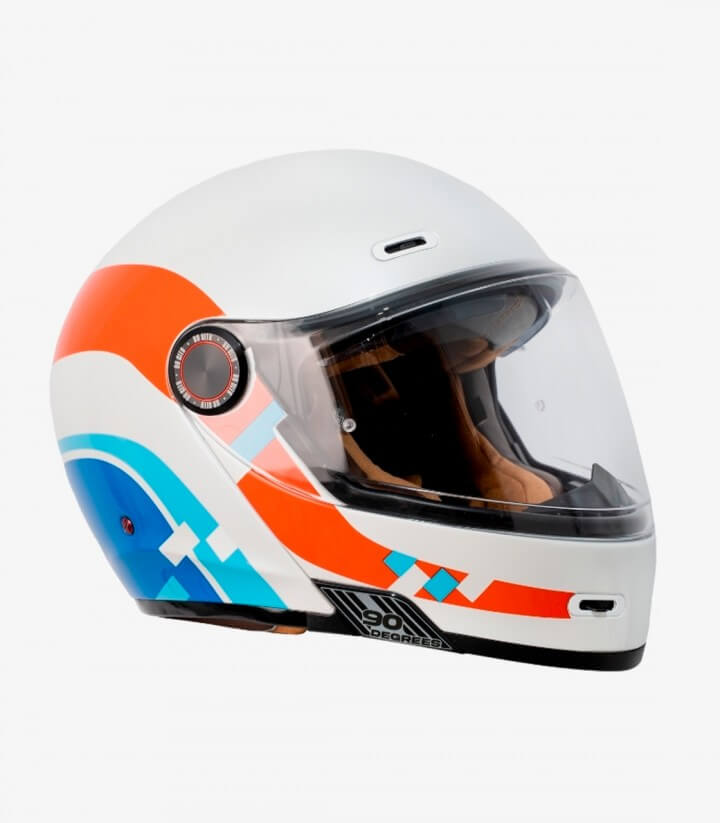 Casco Integral By City 90 Degrees Maniac Blanco