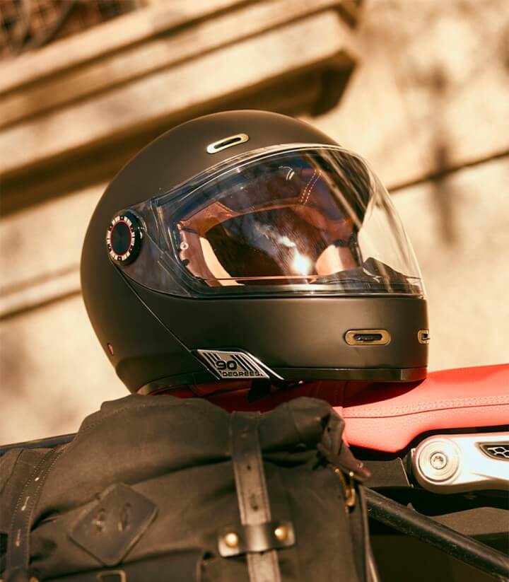 Casco Integral By City 90 Degrees Negro Mate