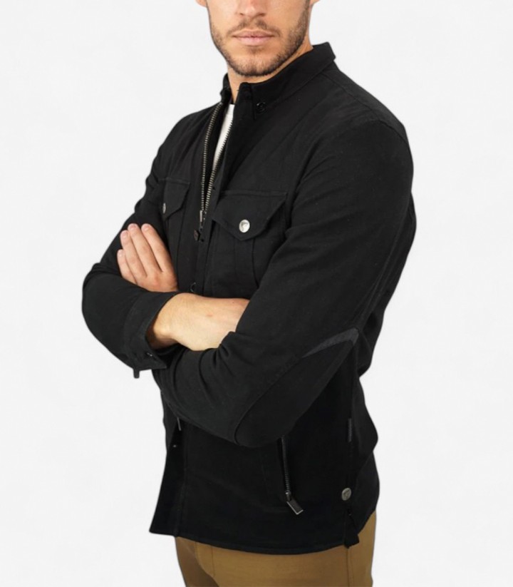 Herren-Sommerjacke By City Suv II Schwarz