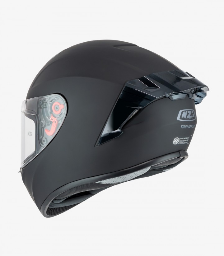 Integralhelm NZI Trendy 3 Stream Mattschwarz