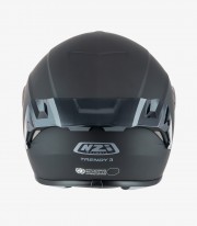 NZI Trendy 3 Stream Matte Black Full Face Helmet