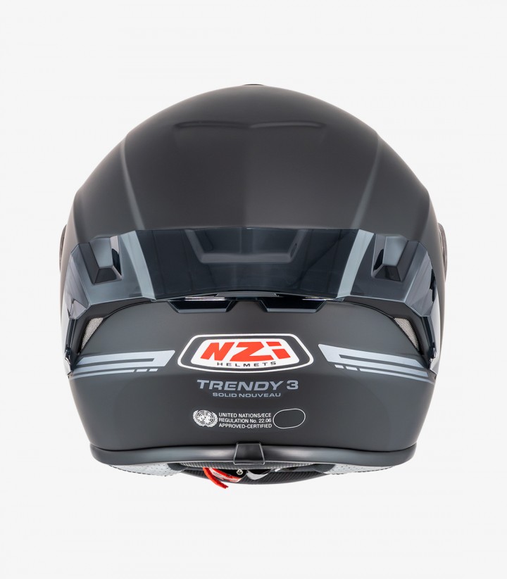 Integralhelm NZI Trendy 3 Stream Solid Nouveau Mattschwarz