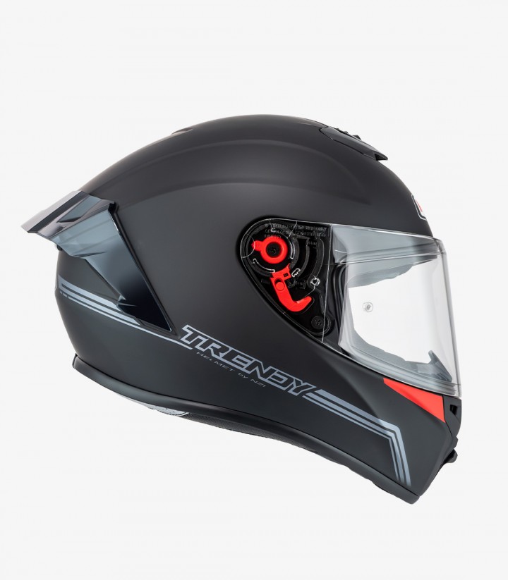 Integralhelm NZI Trendy 3 Stream Solid Nouveau Mattschwarz