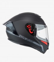 NZI Trendy 3 Stream Solid Nouveau Matte Black Full Face Helmet