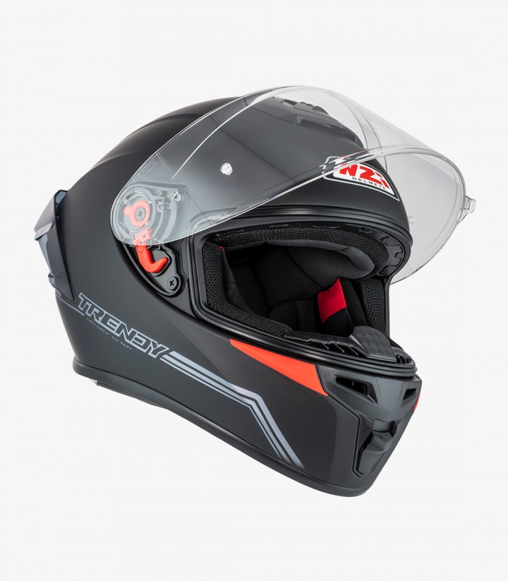 Integralhelm NZI Trendy 3 Stream Solid Nouveau Mattschwarz