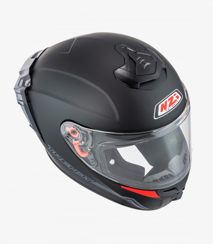 Casco Integral NZI Trendy 3 Stream Solid Nouveau Negro Mate