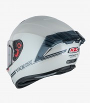 NZI Trendy 3 Stream Solid Nouveau White Full Face Helmet