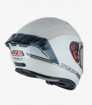 NZI Trendy 3 Stream Solid Nouveau White Full Face Helmet