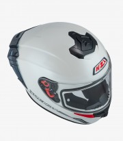 NZI Trendy 3 Stream Solid Nouveau White Full Face Helmet