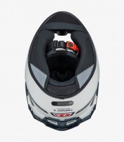 NZI Trendy 3 Stream Solid Nouveau White Full Face Helmet