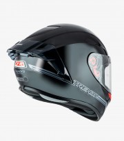 NZI Trendy 3 Stream Solid Nouveau Negro Full Face Helmet