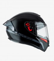 NZI Trendy 3 Stream Solid Nouveau Negro Full Face Helmet