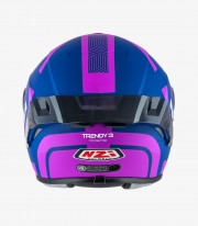NZI Trendy 3 Stream Connected Pink & Blue Full Face Helmet