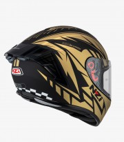 NZI Trendy 3 Stream Flag Black & Gold Full Face Helmet