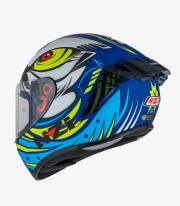 NZI Trendy 3 Stream Ocelo White & Blue Full Face Helmet