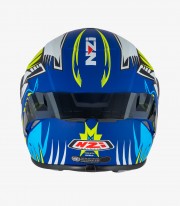 NZI Trendy 3 Stream Ocelo White & Blue Full Face Helmet