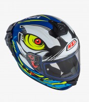 NZI Trendy 3 Stream Ocelo White & Blue Full Face Helmet