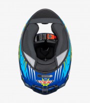 NZI Trendy 3 Stream Ocelo White & Blue Full Face Helmet