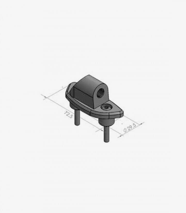 Juego de adaptadores de retrovisor Puig 9518N+9519N para BMW F800 GT 9518N+9519N