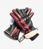 Winter unisex Oslo Gloves from By City color black & red